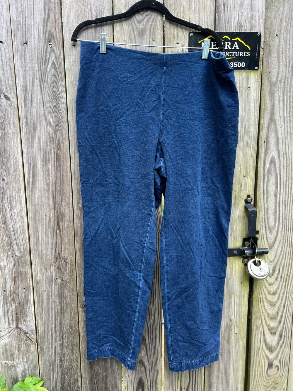 PURE J JILL Blue Indigo Pull On Slim Leg Comfort Stretch Cotton Jeans Women’s XL